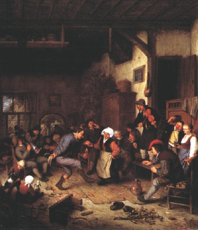 OSTADE, Adriaen Jansz. van Merrymakers in an Inn ag oil painting picture